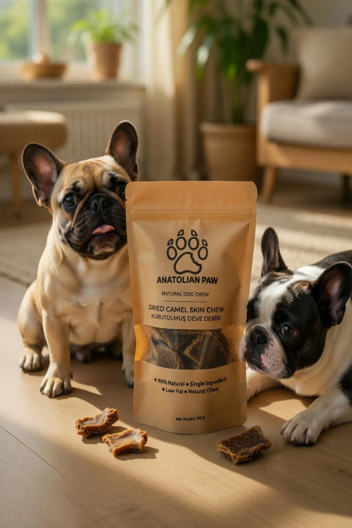 Camel Hide Köpek Ödülü Maması - Beef Trachea Dog Treat 180 g 100% Natural