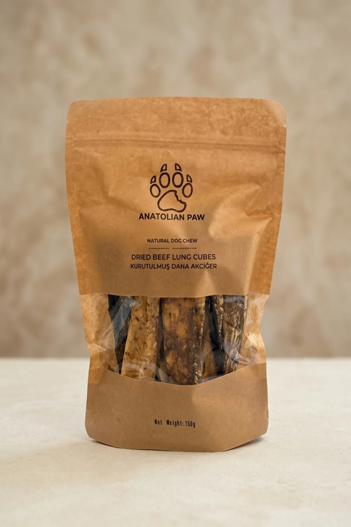 Freeze-Dried Beef Lung Dog Treat 100% Natural 150 g