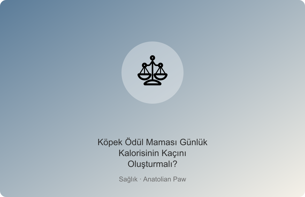 Köpek Ödül Maması Günlük Kalorisinin Kaçını Oluşturmalı?